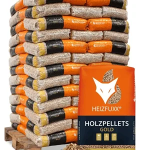 Pellet di conifera Heizfuxx Gold HD ENplus A1 6 mm · pallet 975 kg (65 × 15 kg)