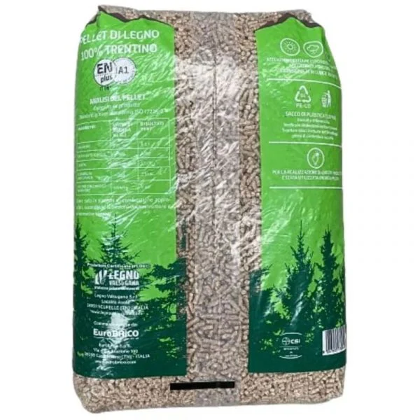 Pellet di legno di abete ENplus A1 – Bancale 70 sacchi da 15 kg (1.050 kg) - immagine 2